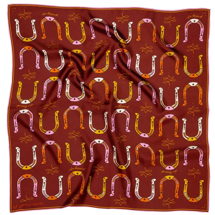 'Giddy Up' Silk Scarf