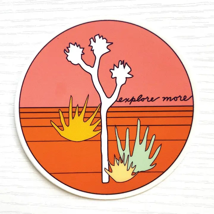 Explore More Circle Sticker