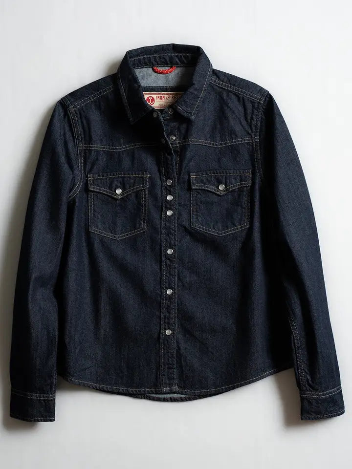 Women's West Shirt in Indigo