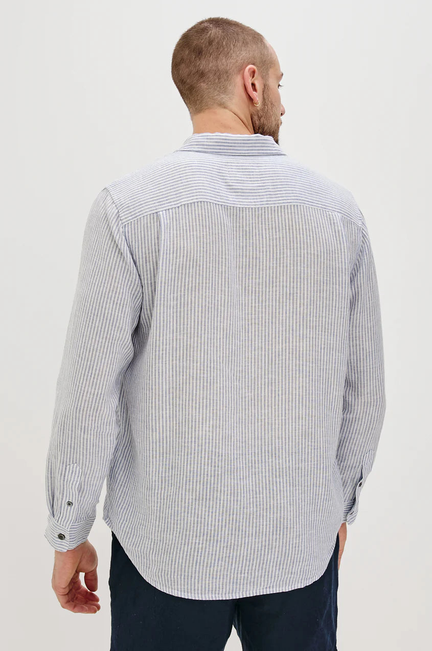 Connor in Denim White Railroad
