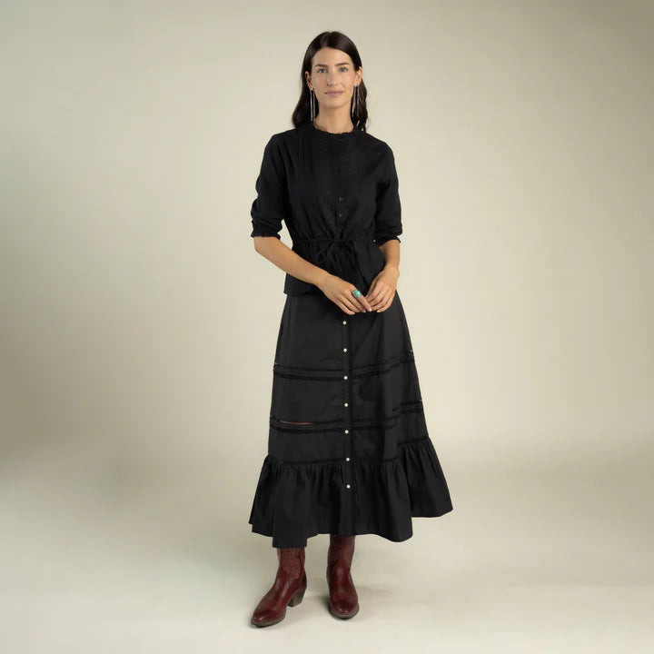 The Prairie Skirt in Black