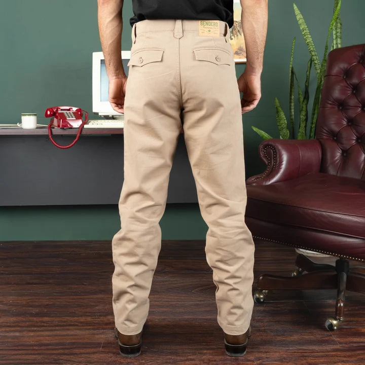Waylon Western Chino in Khaki