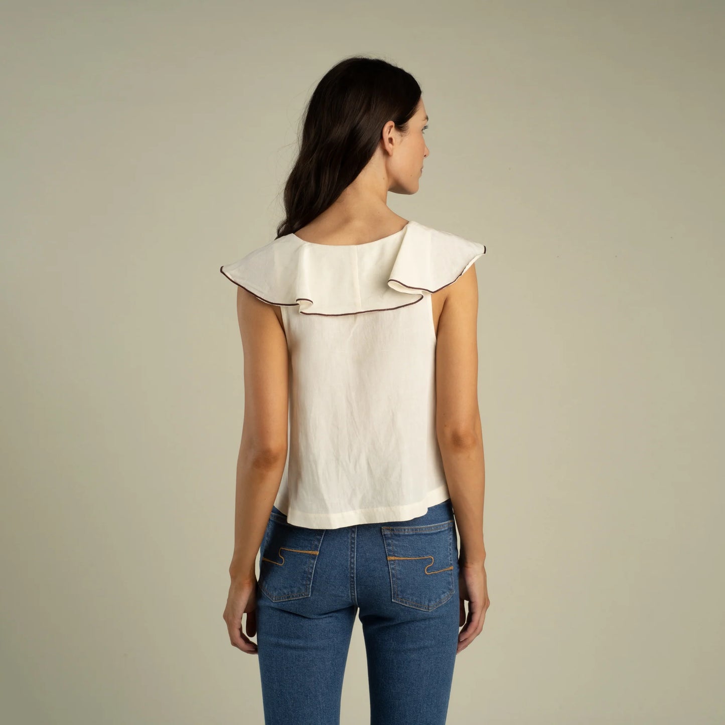 Faye Blouse in Cream