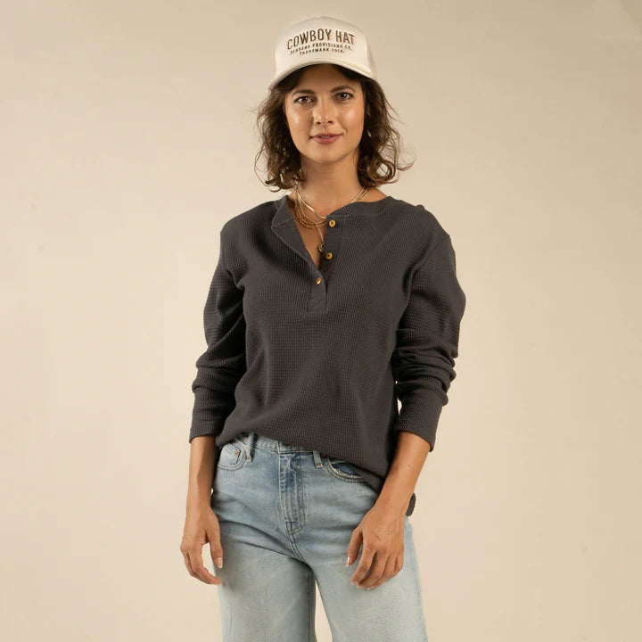 Maven Henley in Charcoal
