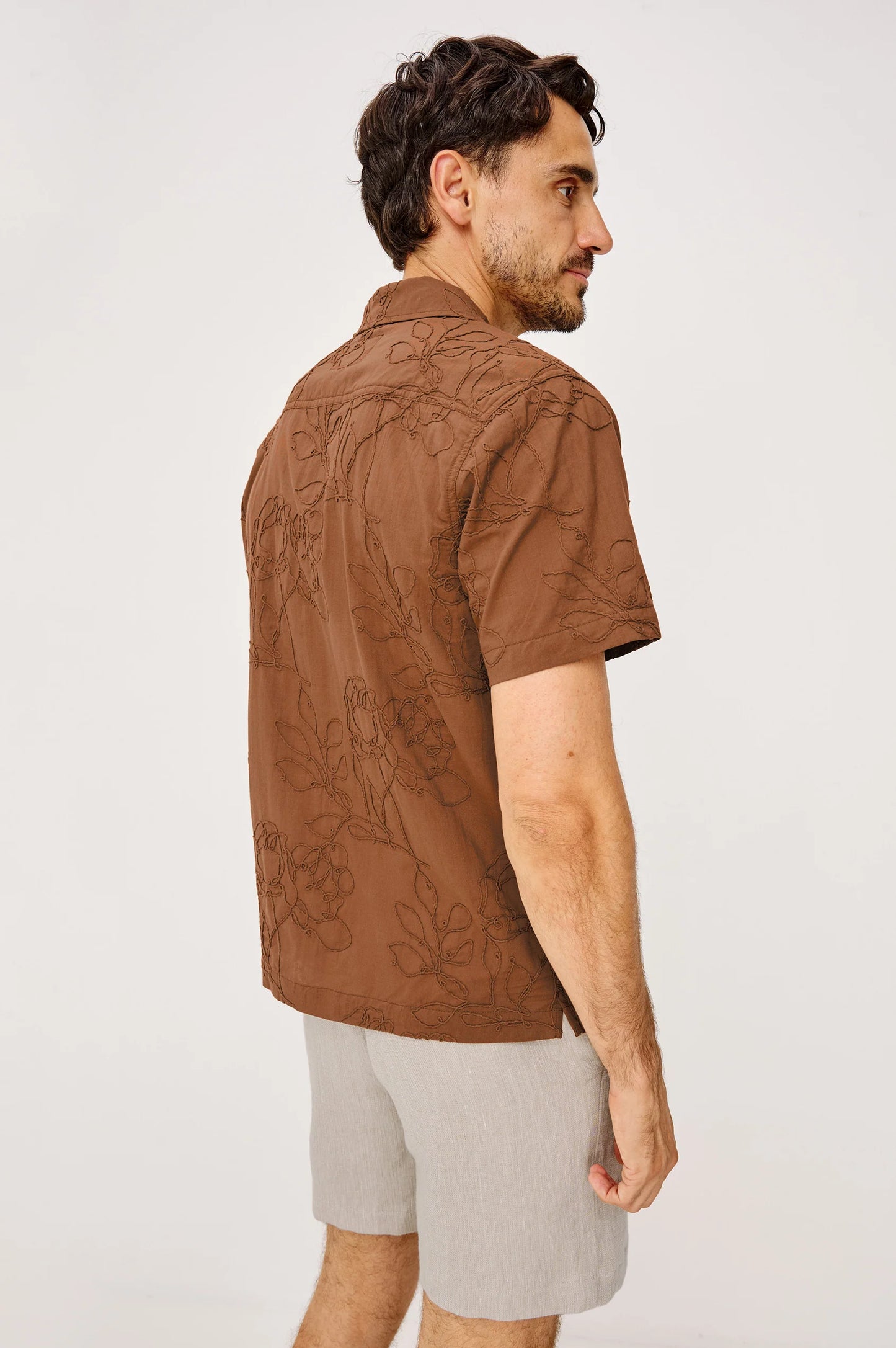 Tyler Shirt in Floral Rope Rust