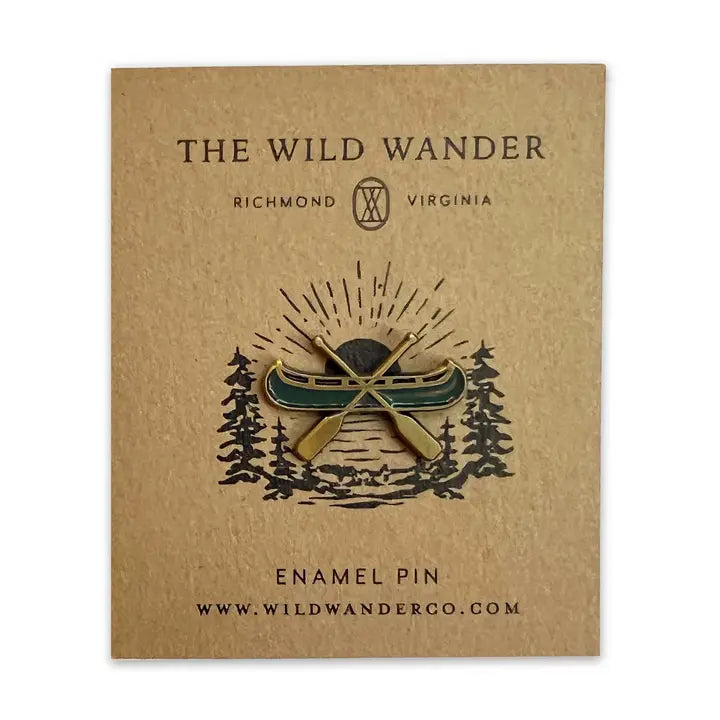 Canoe Enamel Pin