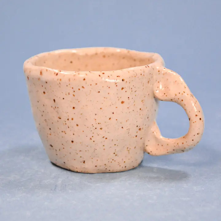 "Breakfast Time" Handmade Stoneware Espresso Cup