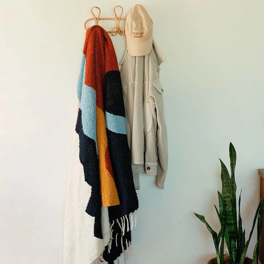 Mountains Handwoven Throw Blanket