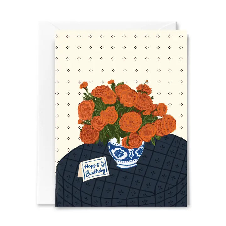 Marigolds Birthday Card