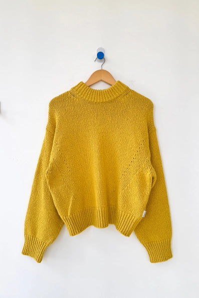 Zoe Cotton Sweater in Honey