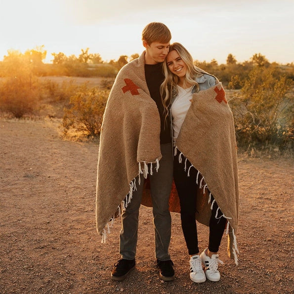 Positive Vibrations Handwoven Throw Blanket