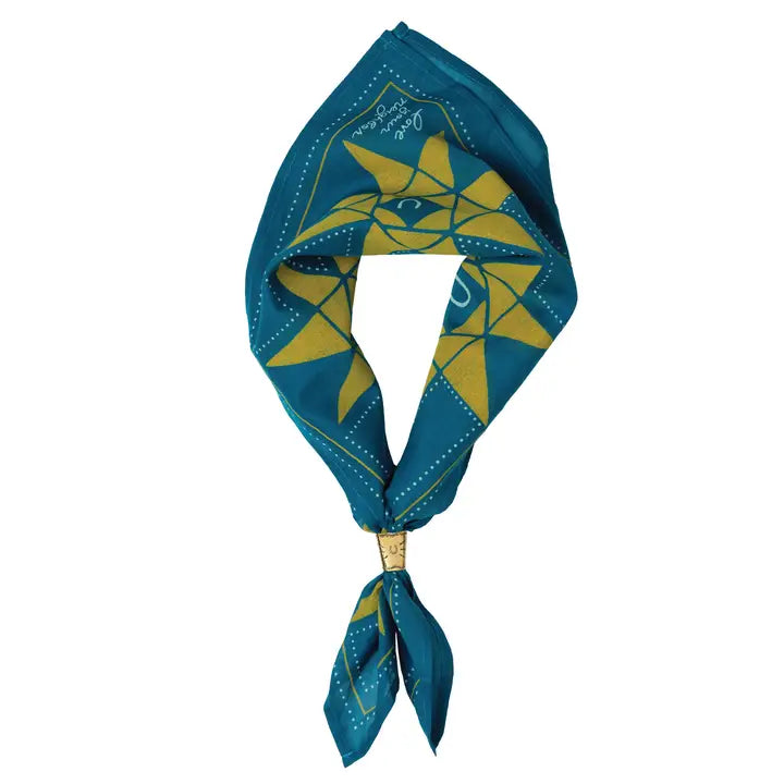 'Love Your Neighbor' Cotton Voile Bandana