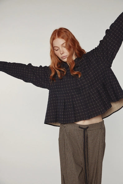 Pleated Blouse
