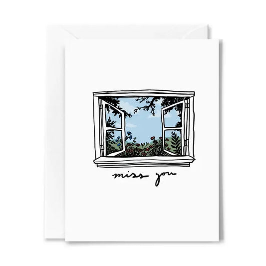 MIss You Window Card