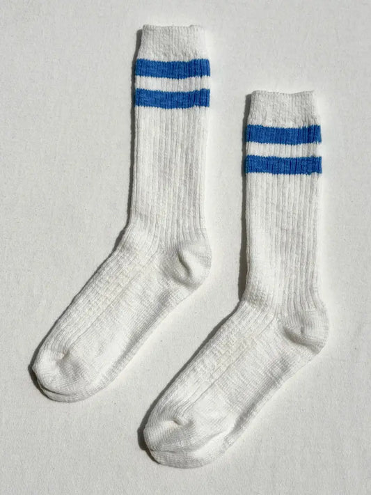 Cottage Varsity Socks in White