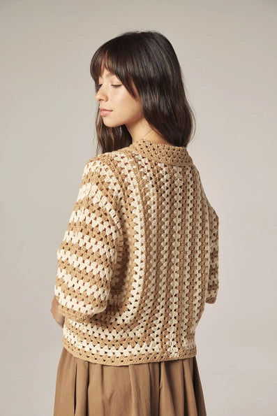 Button Down Crochet Shirt