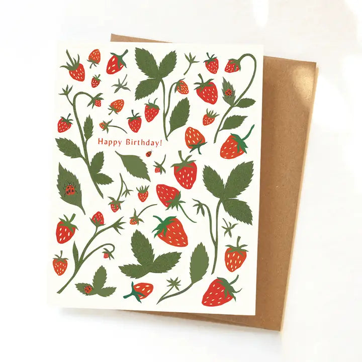 Birthday Strawberries Card