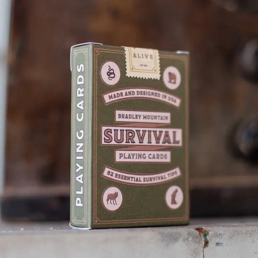 Survival Playing Cards in Green