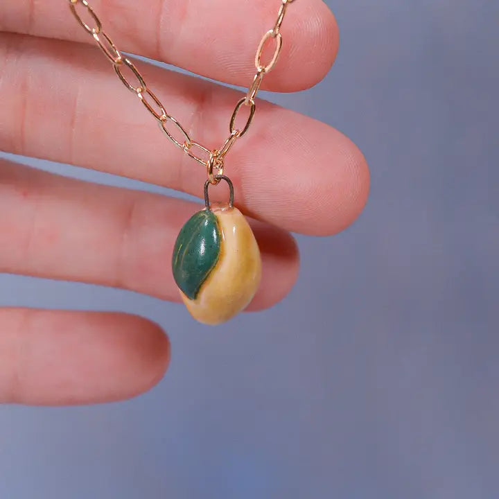 Ceramic Charm Pendant Necklace