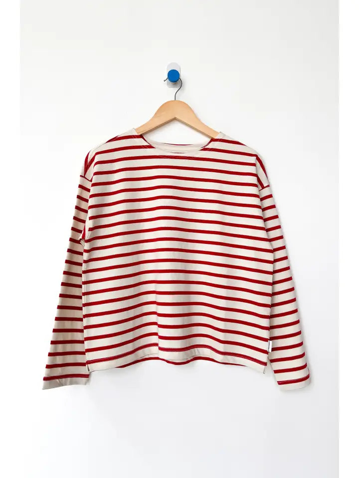 Sailor Top in Red Stripe