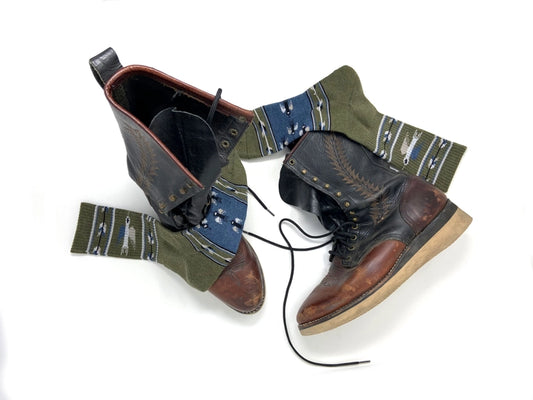Heather Thunderbird Socks in Olive