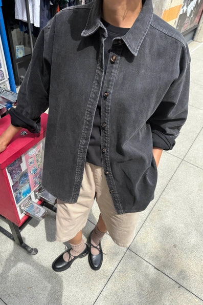 Theo Jacket in Black Denim