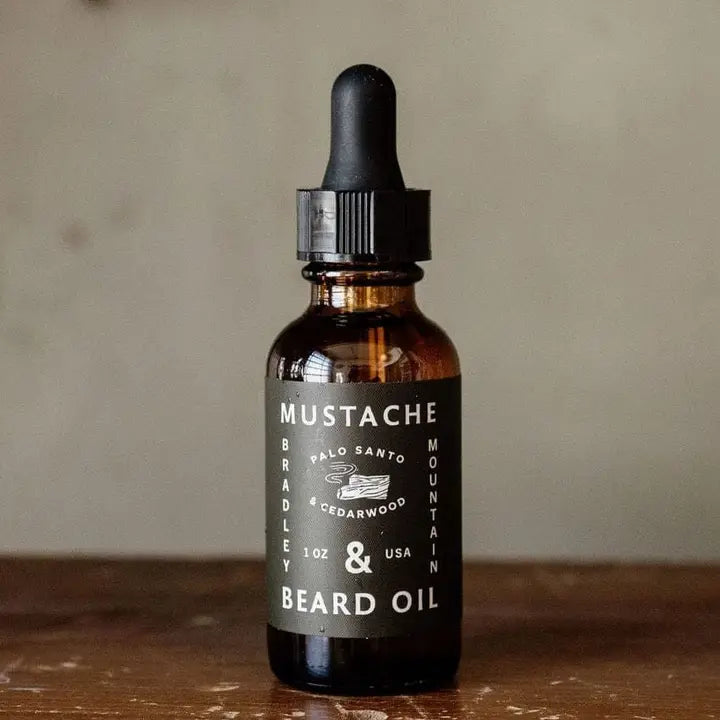 Mustache & Beard Oil - Palo Santo + Cedarwood