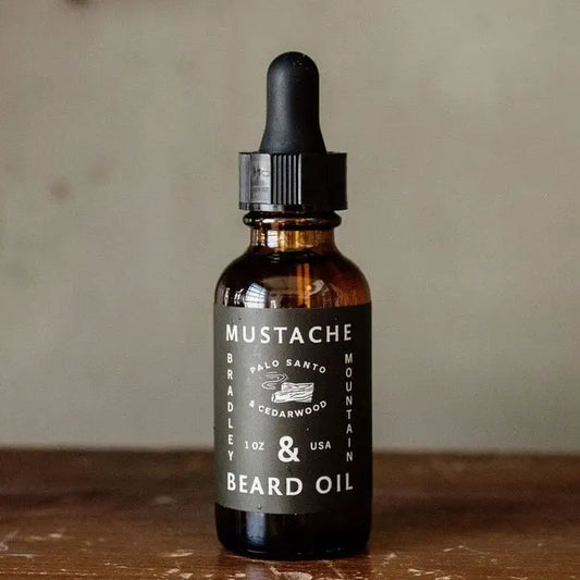 Mustache & Beard Oil - Palo Santo + Cedarwood