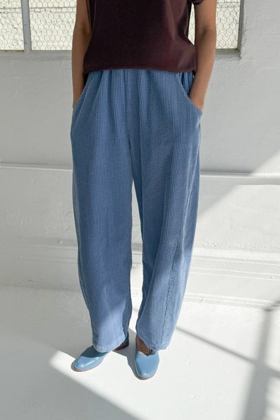 Soft Corduroy Arc Pants in Blue