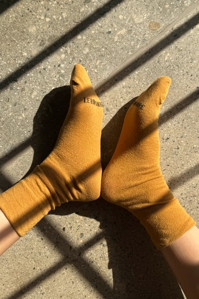 Breezy Sneaker Socks in Goldenrod