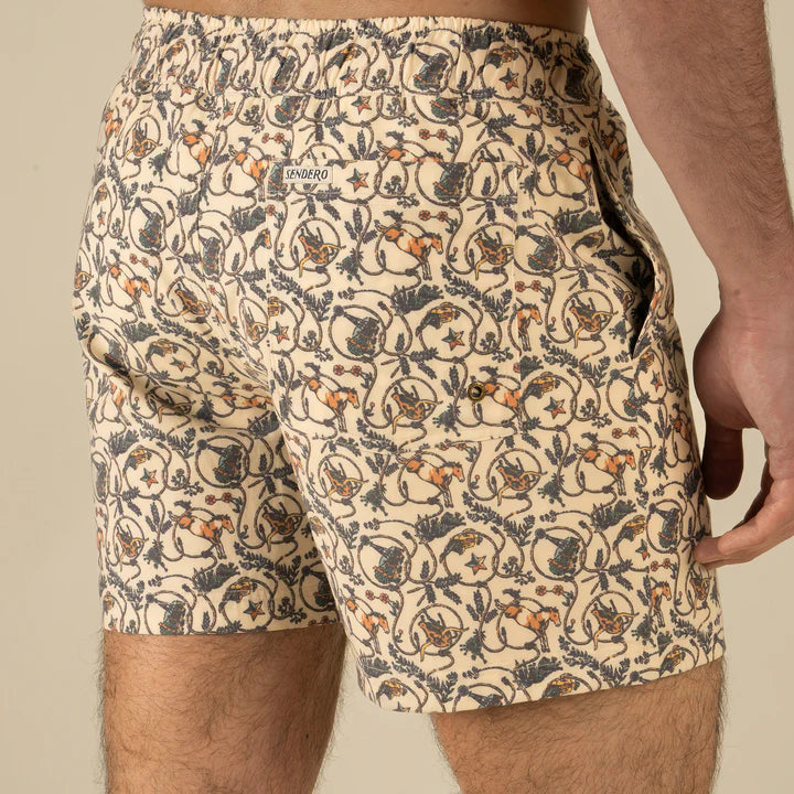 The Barton Elastic Boardshort in High Lonesome