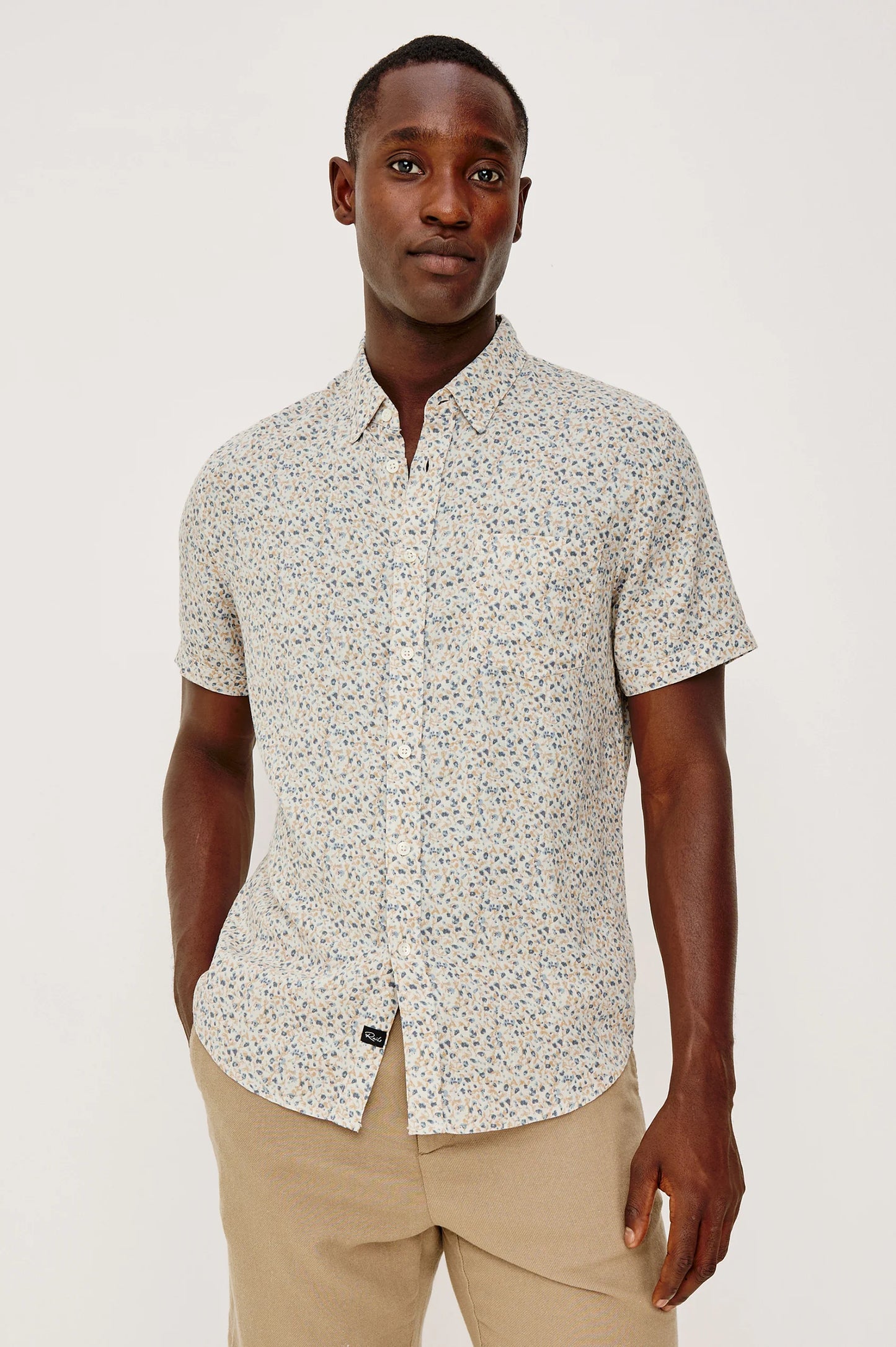 Carson Shirt in Spring Blossom Parchment