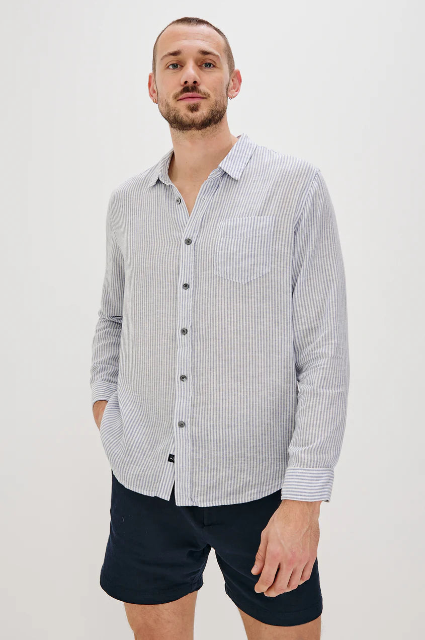Connor in Denim White Railroad