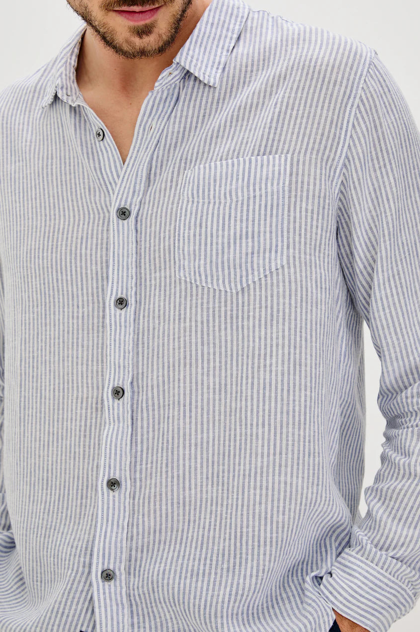 Connor in Denim White Railroad