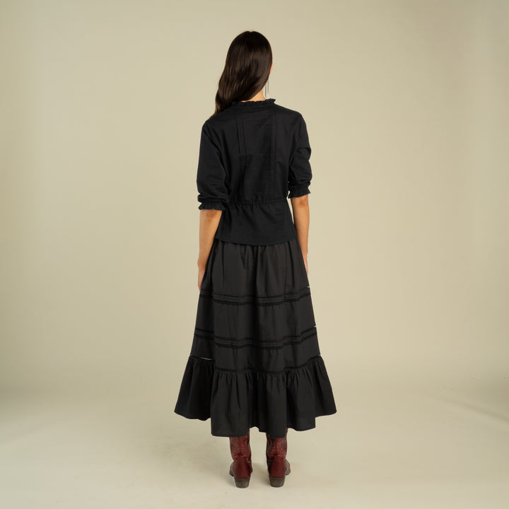 The Prairie Skirt in Black