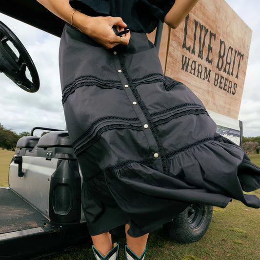 The Prairie Skirt in Black