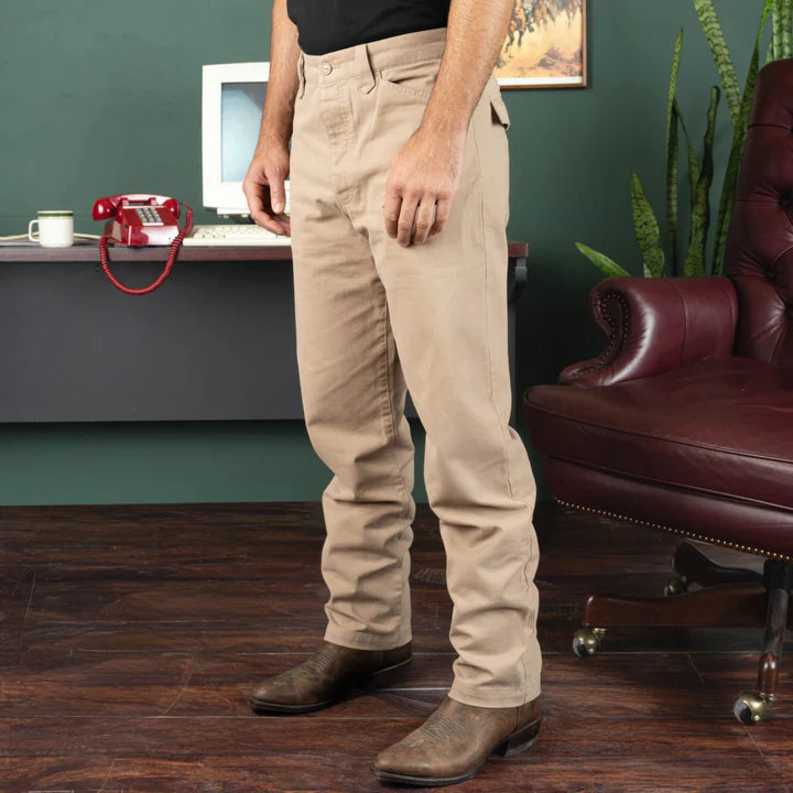 Waylon Western Chino in Khaki