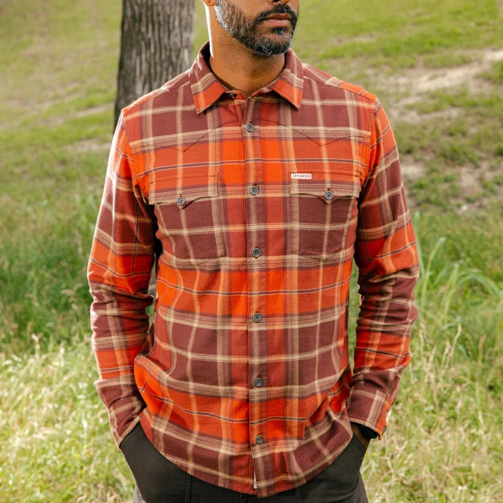 Durango Flannel in Moab Plaid Redrock