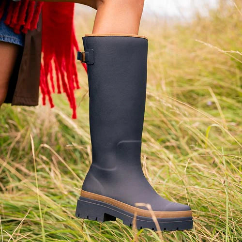 Fergie Tall Rain Boot in Oxford Blue