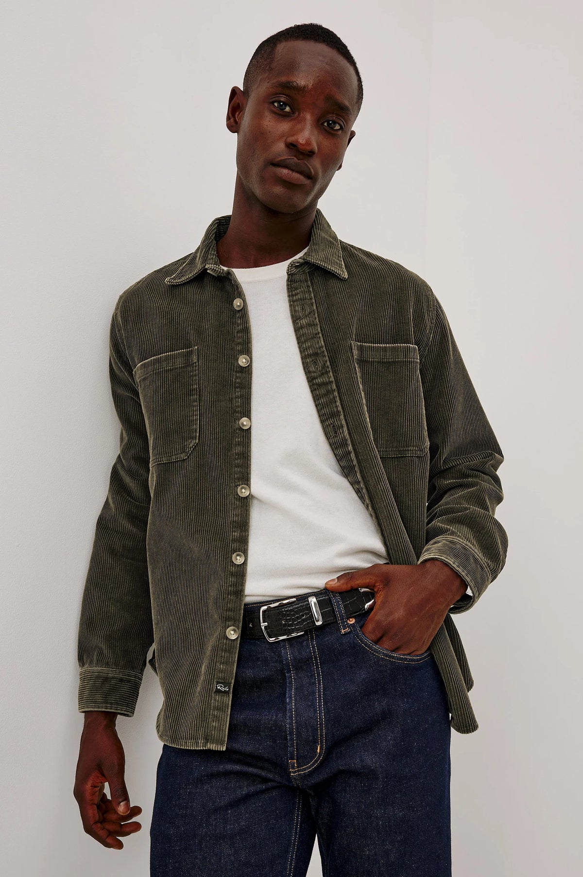 Graham Overshirt in Lichen Green