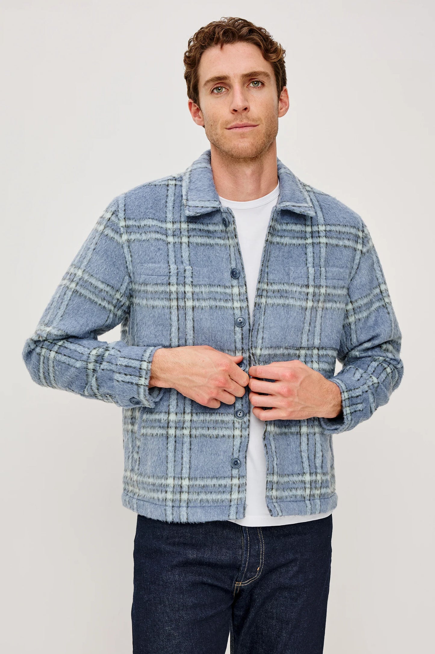 Rails Lachlan Shirt Jacket in Blue Lotus