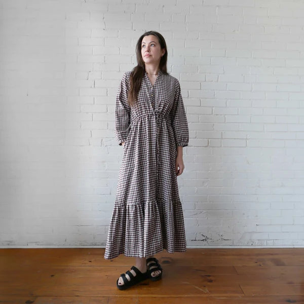 Maggie Dress in Stewart Plaid