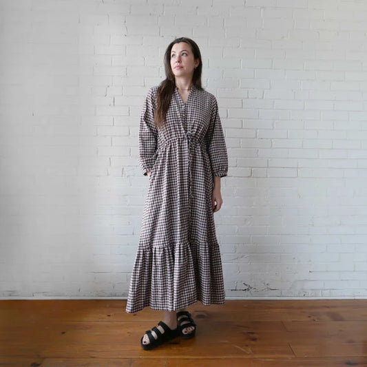 Maggie Dress in Stewart Plaid