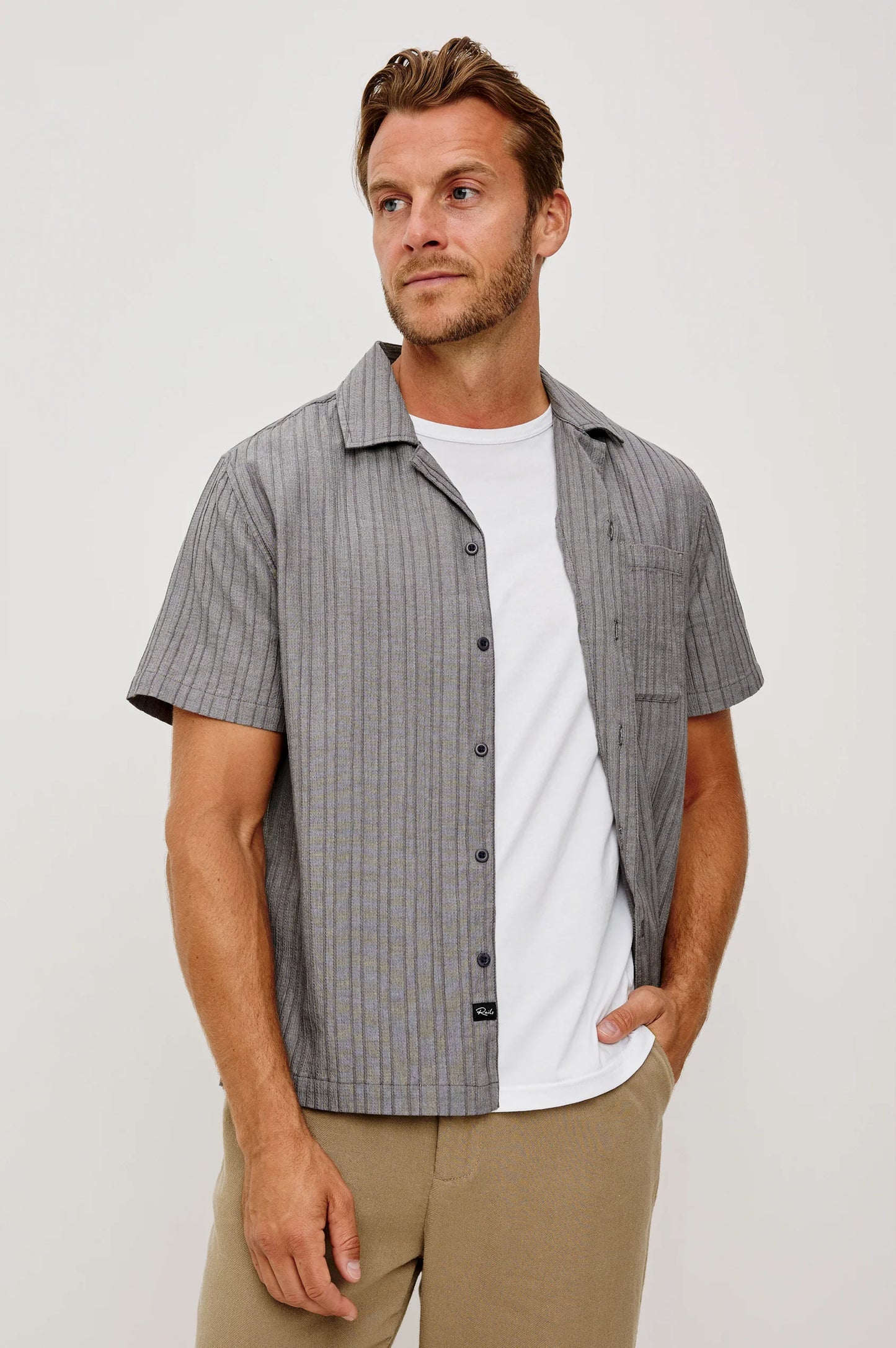 Ohana Shirt in Charcoal Chambray