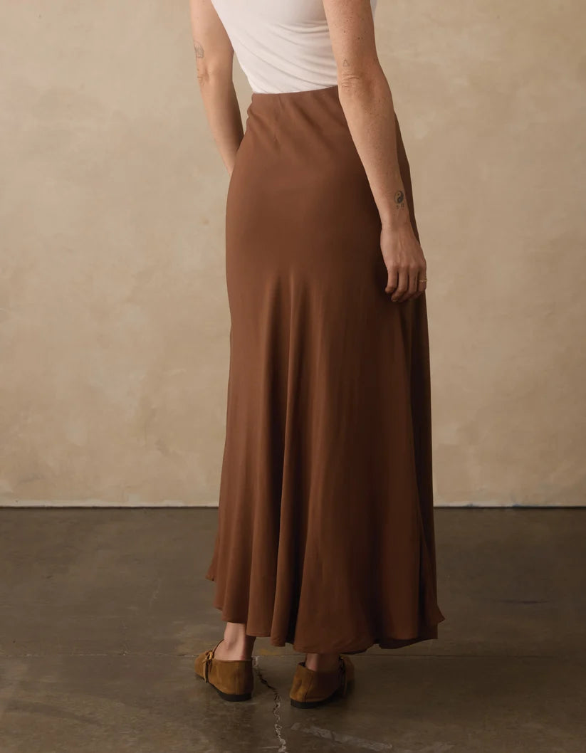 Rose Midi Skirt in Hickory