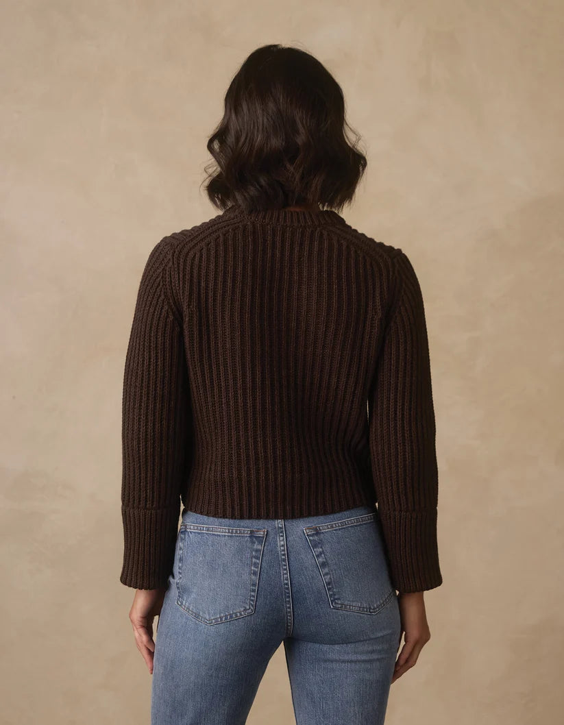 Willow Marled Crewneck Sweater in Umber Marl