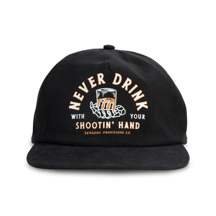Shootin' Hand Hat in Black