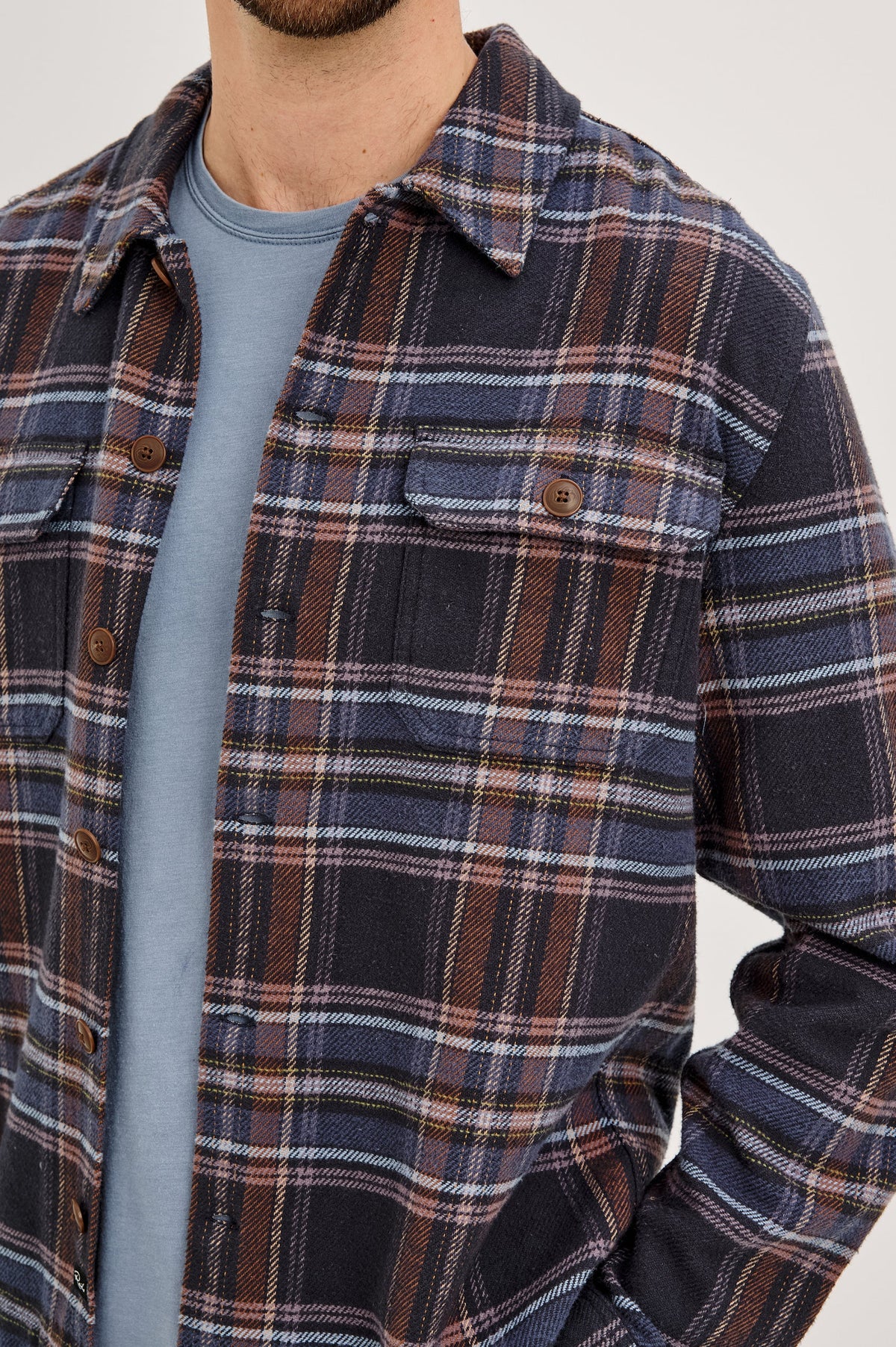 Stellan Overshirt in Night Sky Wood