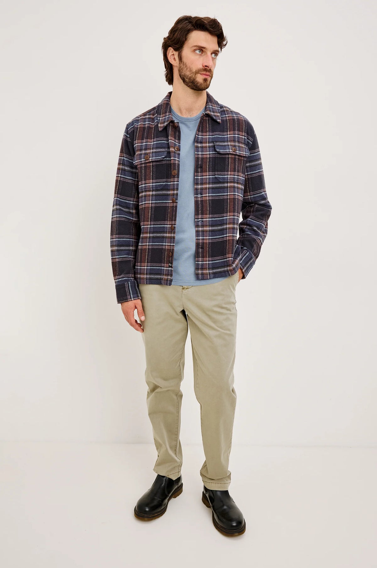 Stellan Overshirt in Night Sky Wood