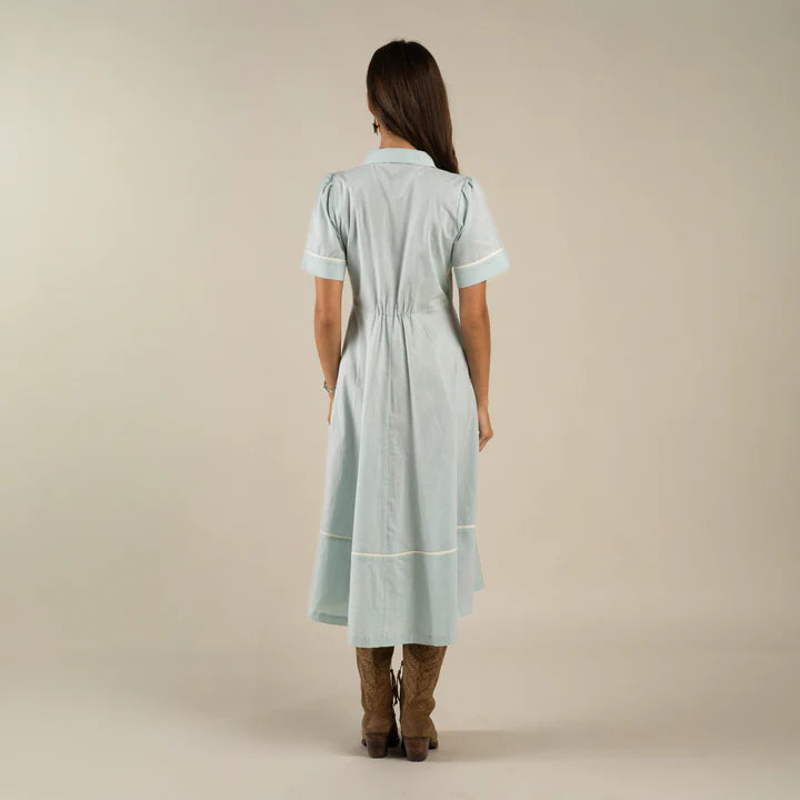 La Dahlia Dress in Mistflower